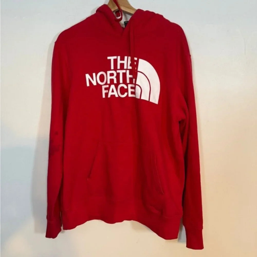 The North Face Red Pullover Hoodie Sweatshirt Men’s Size M